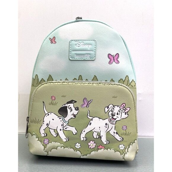 Loungefly Disney 101 Dalmatians Flower Field Mini Backpack & Cardholder Set - Picture 12 of 14